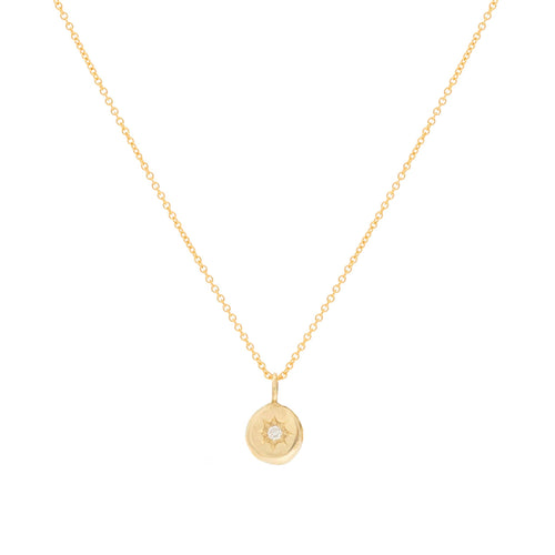 Star Set Diamond Necklace, Gold Vermeil
