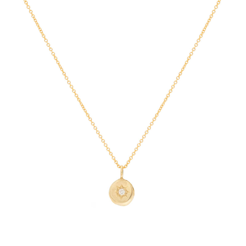 Star Set Diamond Necklace, Gold Vermeil