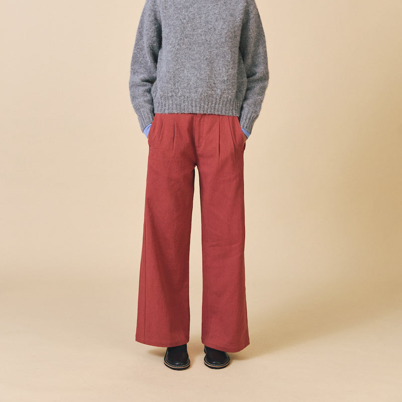 The Olive Trouser - Brick
