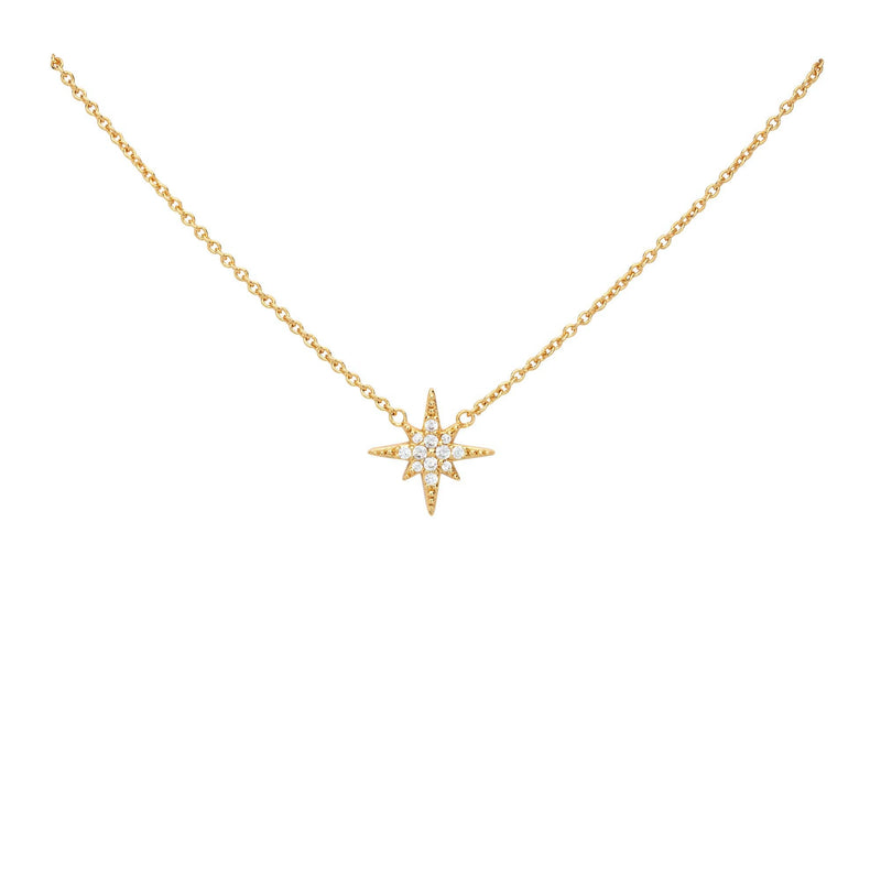 Starburst Necklace with Slider Clasp | 18k Gold Plated
