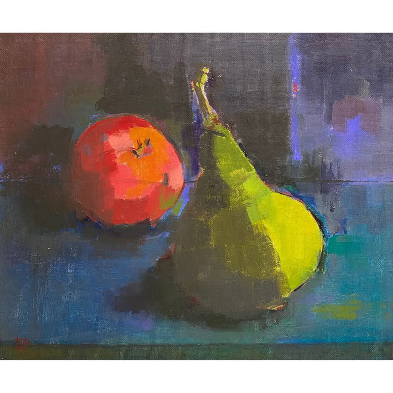 'Chelsea Farmers' Market Delices', Oil Painting, Framed