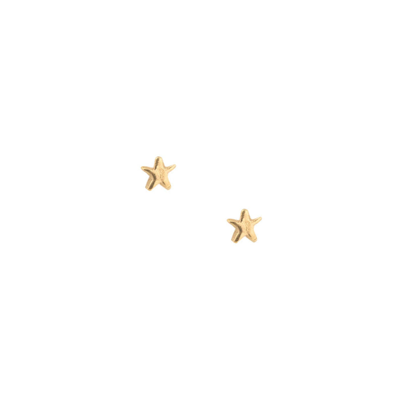 Mini Star Studs, Gold