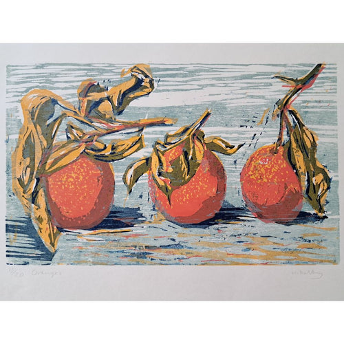 'Oranges', Woodcut, Unframed