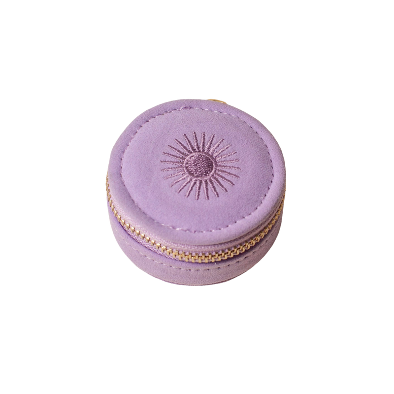 Mini Travel Jewellery Case in Lavender