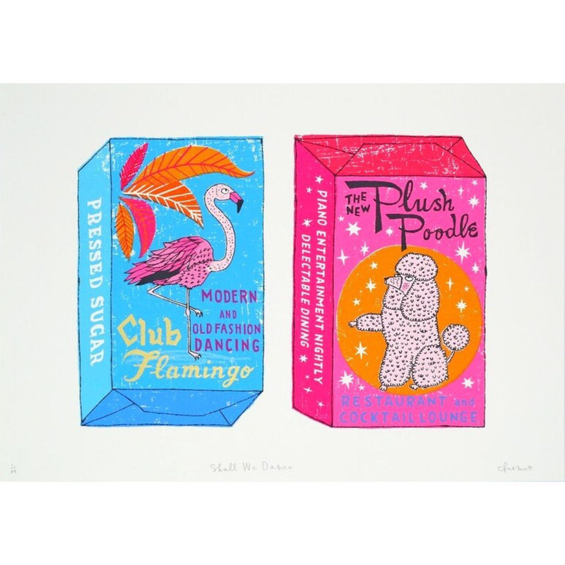 'Shall We Dance?' Screen Print, Unframed