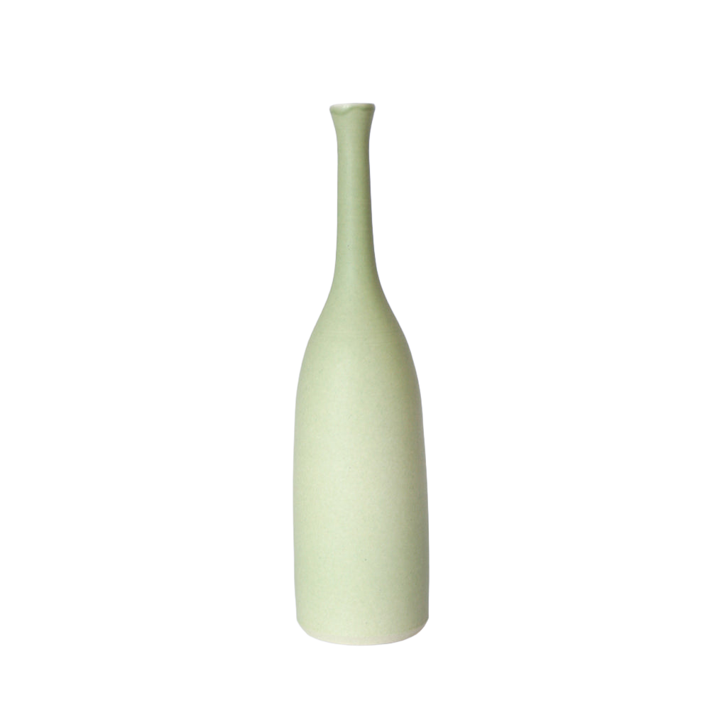 Soft Meadow Green Bottle Vase