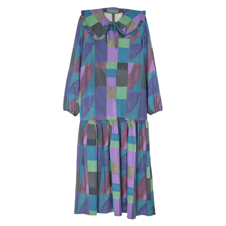 Landscape All Over Long Dress