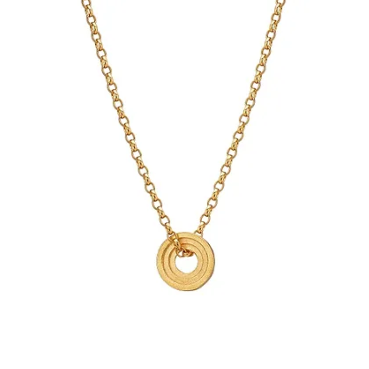 Gold Artemis Small Circle Necklace