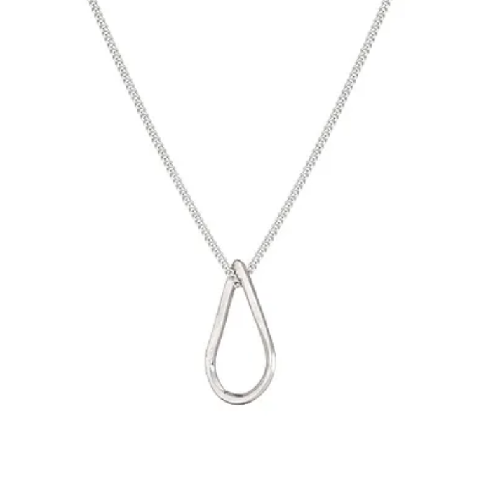 Silver Teardrop Necklace