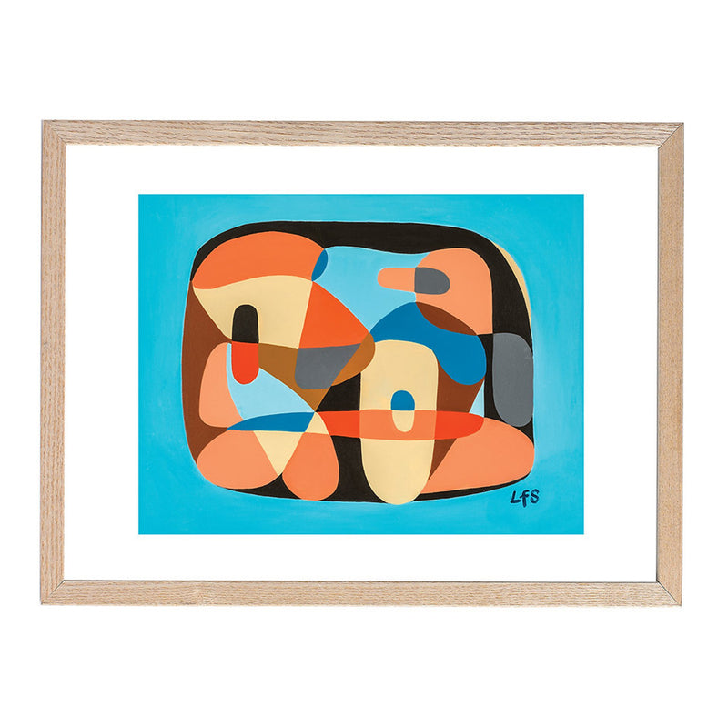 Shape Shifter Blue 3 Print