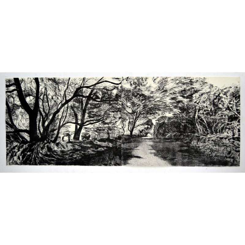 'Daymer Path' Stone Lithograph, Unframed