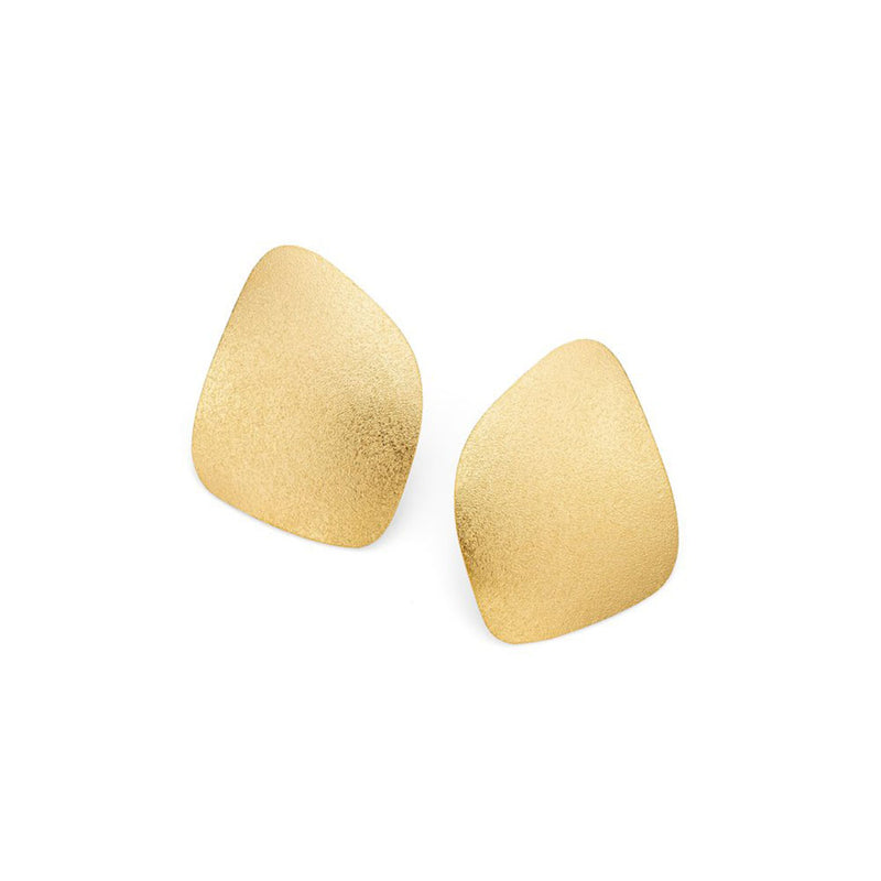Freeform Wing Studs in Gold Plate