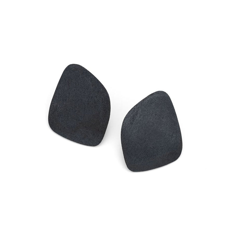 Freeform Wing Studs in Oxidised Silver