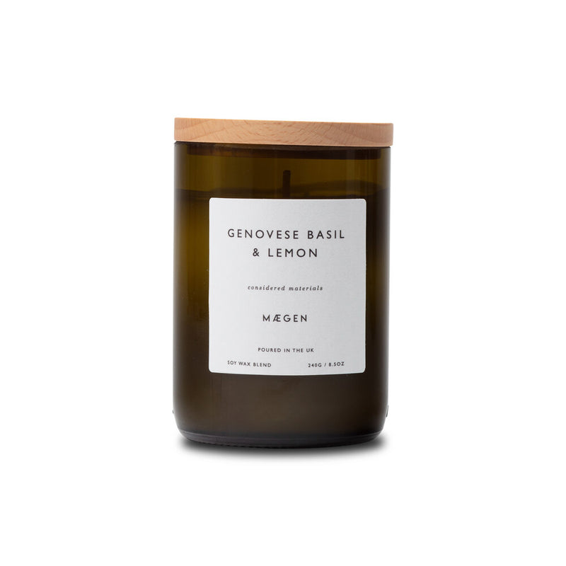 Genovese Basil and Lemon Candle