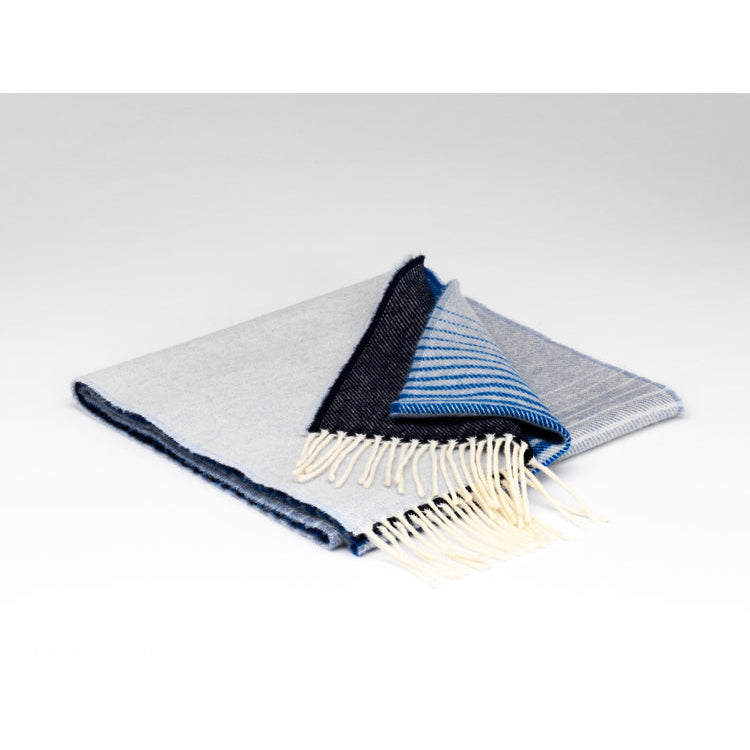 Denim Ombre Wool Scarf