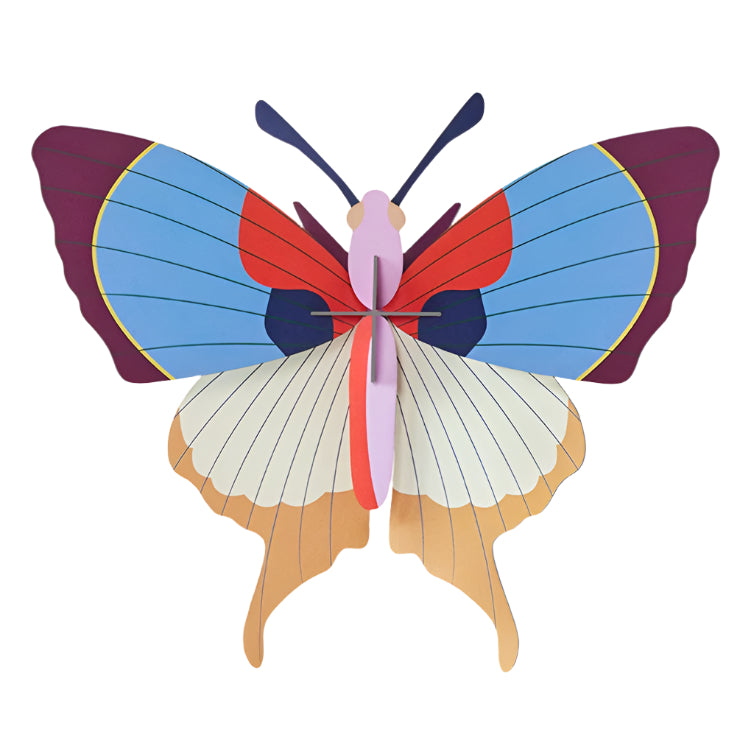 Large Plum Fringe Butterfly Wall Art
