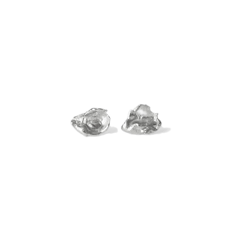 Silver Cast Studs, Large