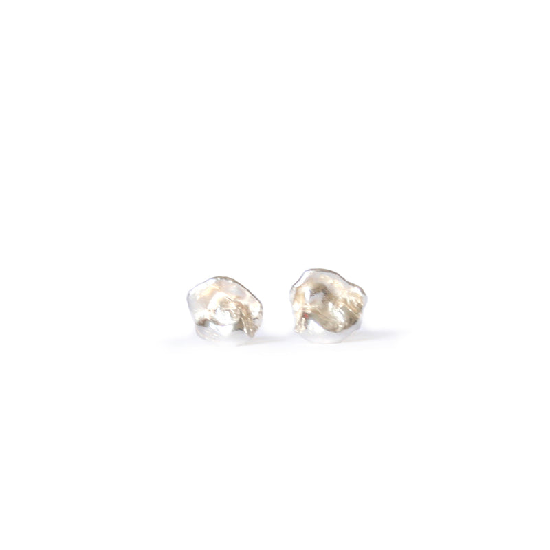 Silver Cast Studs, Medium