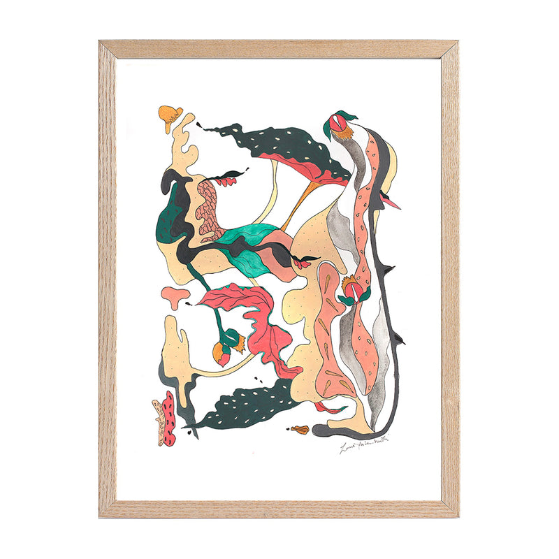 Polka Dot Begonia Print