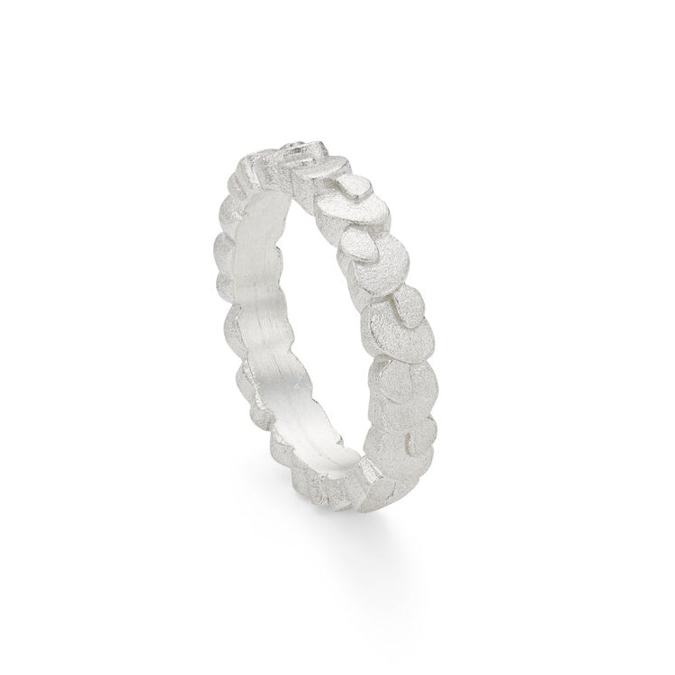 Double Layered Silver Wings Ring