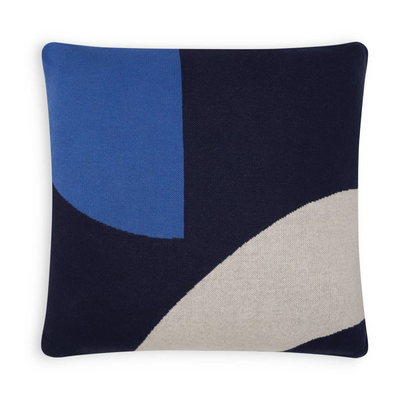 Ilo | Navy Filled Cotton Cushion with Filler