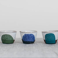 Handmade Contemporary Terracotta Egg Cup | Cobalt