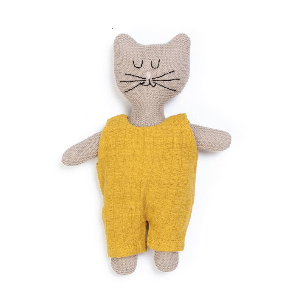 Cat Cotton Knit Child's Rattle Toy