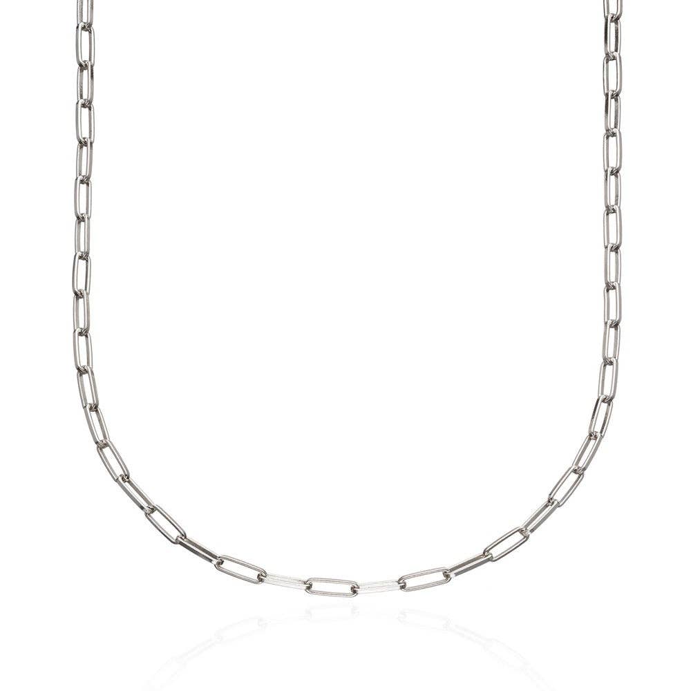 Box Link Chain Necklace | Sterling Silver