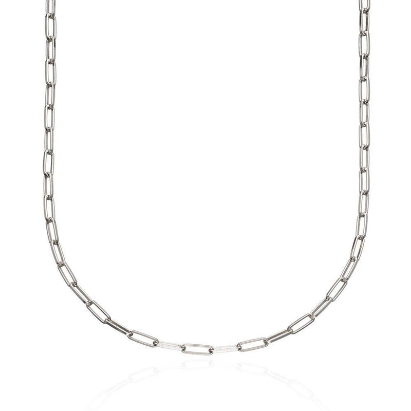 Box Link Chain Necklace | Sterling Silver