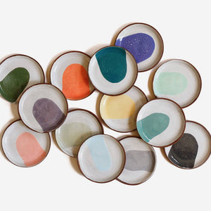 Handmade Terracotta Trinket Dish Tiny Plate | Ocean