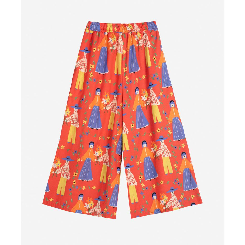 Couples Print, Poplin Culotte Trousers