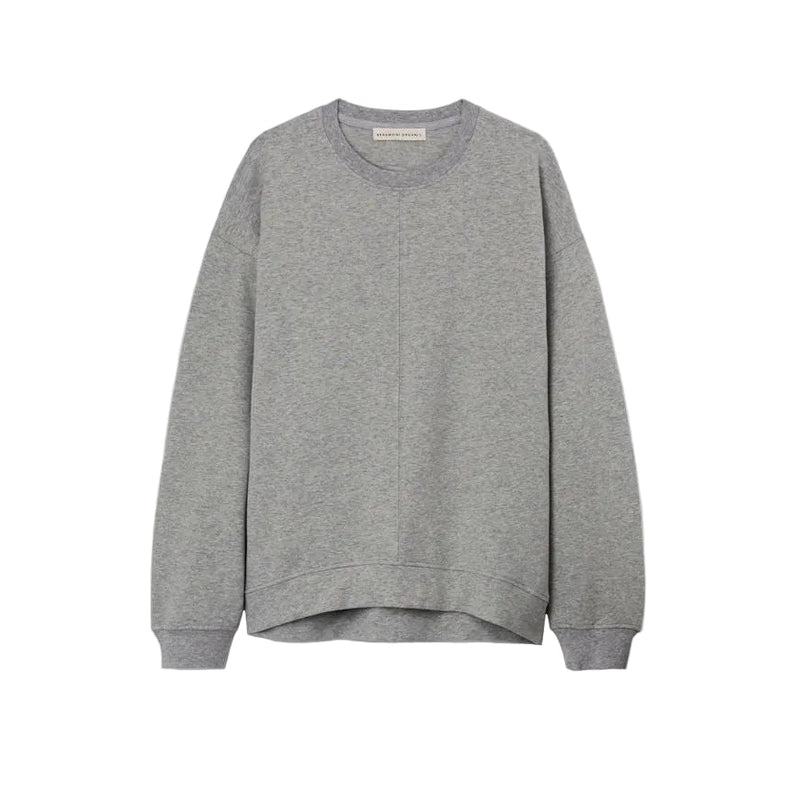 Hattie Organic Cotton Felpe Sweatshirt in Grey Marl