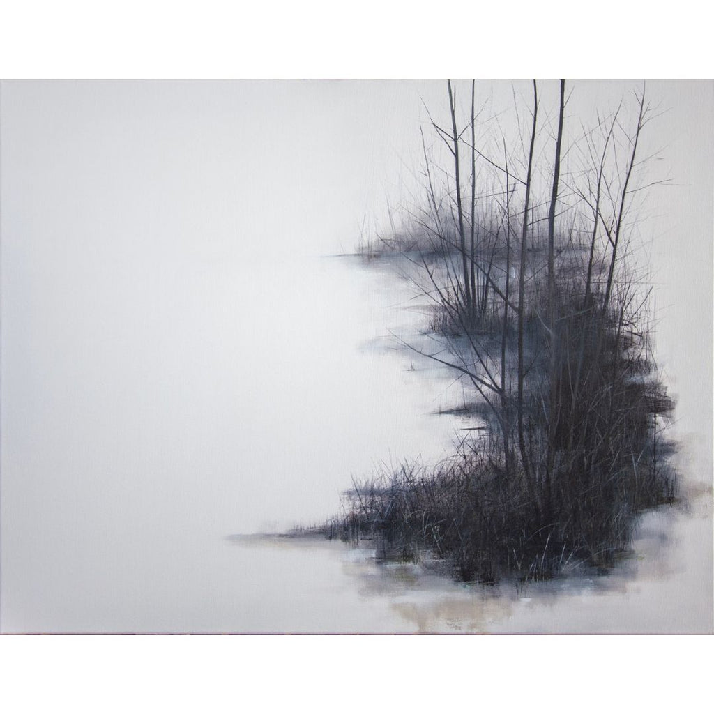 'Between I' Oil on Canvas, Framed