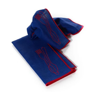 Linen Embroidery Napkins - Cutlery