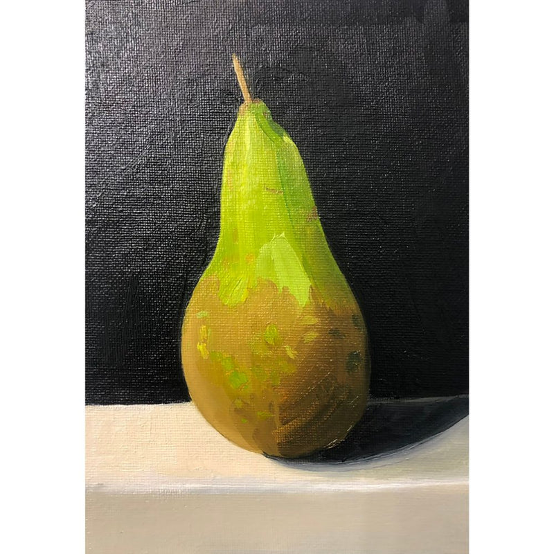 Pear Study, Oil Painting, Framed