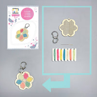 Make Your Own Flower Cross Stitch Keyring