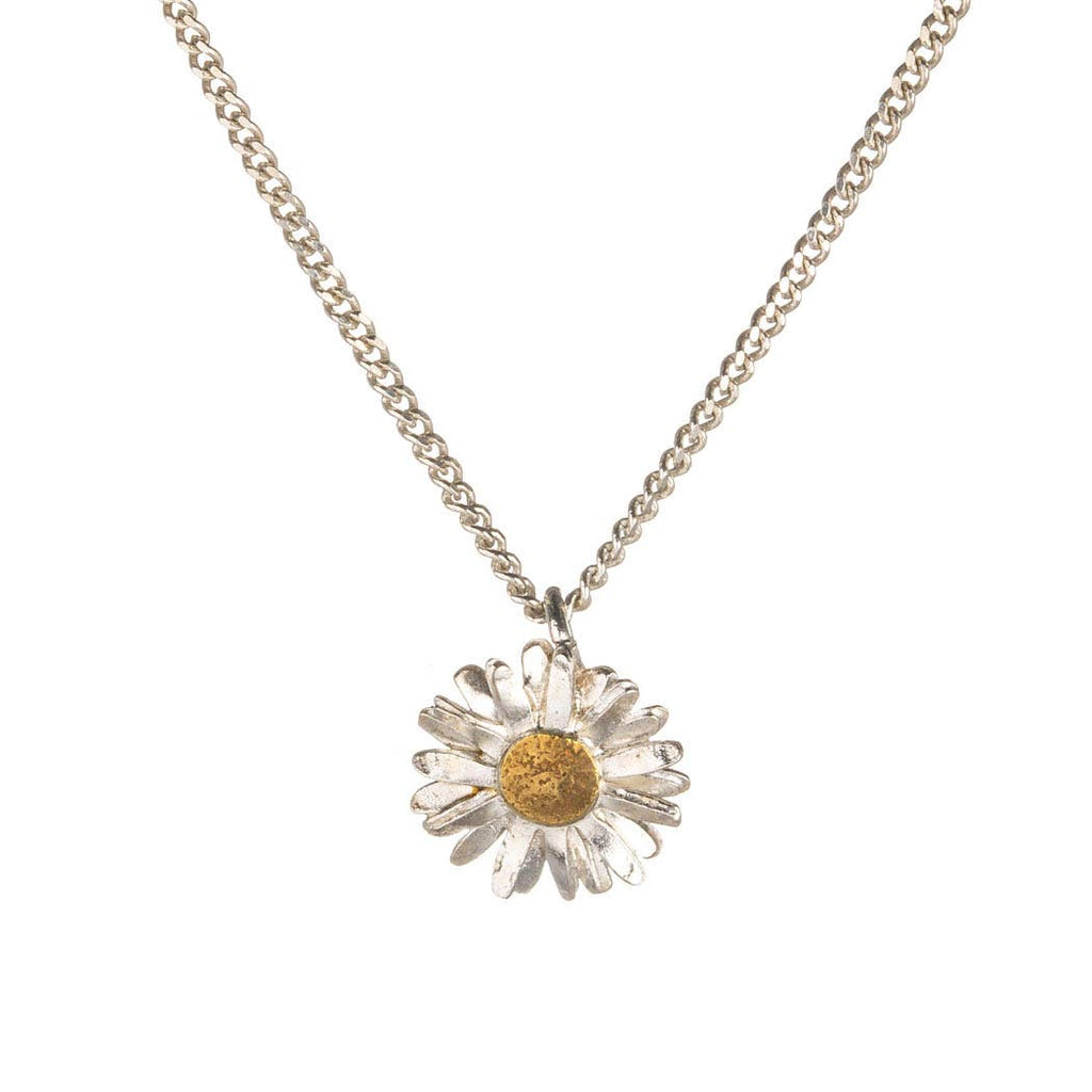 Tiny Daisy Flower Head Necklace