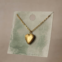 Tiny Heart Locket Necklace