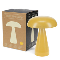 Touch dimmable mushroom table lamp | Mustard yellow