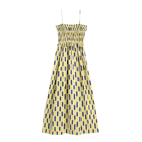 Brush Stroke, Gathered Bustier Dress