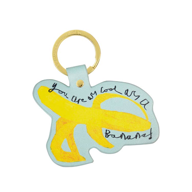 Arthouse Unlimited- Recyled PU Keyring | COOL AS A BANANA