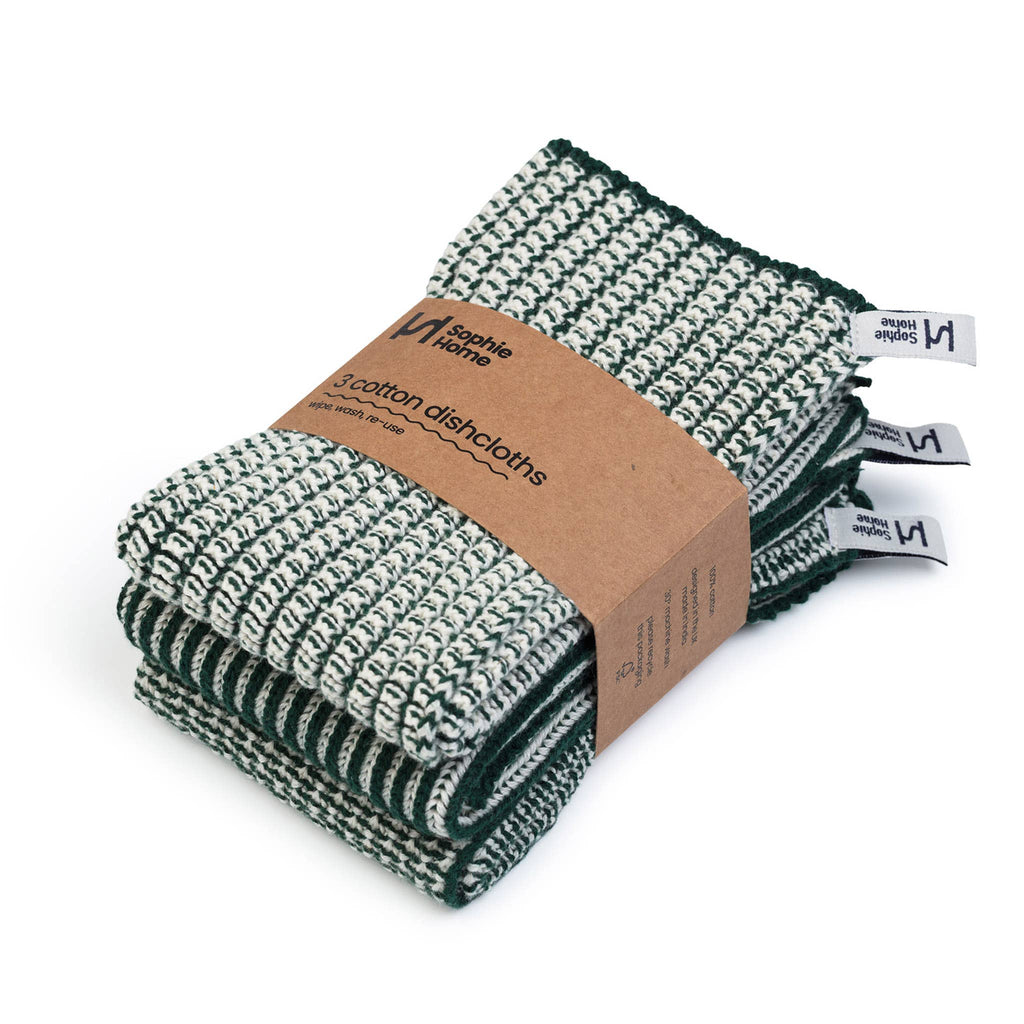 Reusable & Eco-Friendly Cotton Dishcloths | Textured Forest