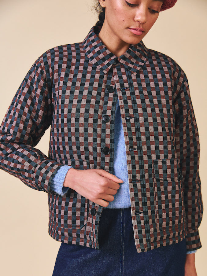 Halo Jacket - Check Pattern