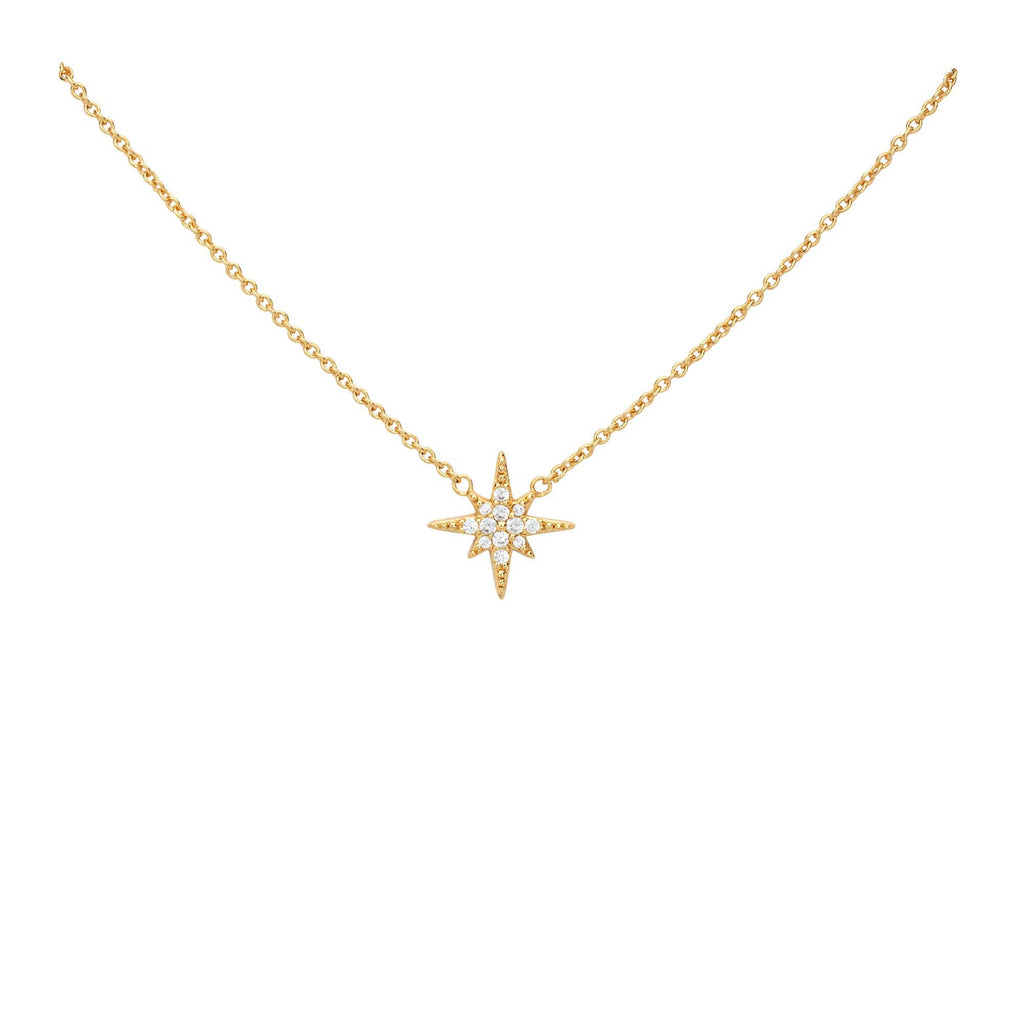 Starburst Necklace with Slider Clasp | 18k Gold Plated