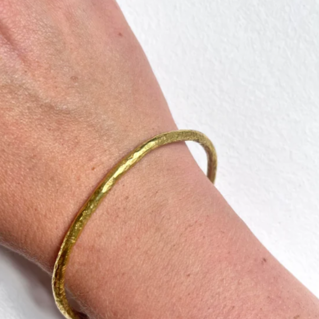 Open Brass Wire Bangle