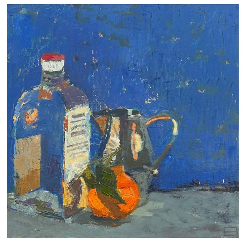 'Goldwasser And satsuma' Oil Painting, Framed