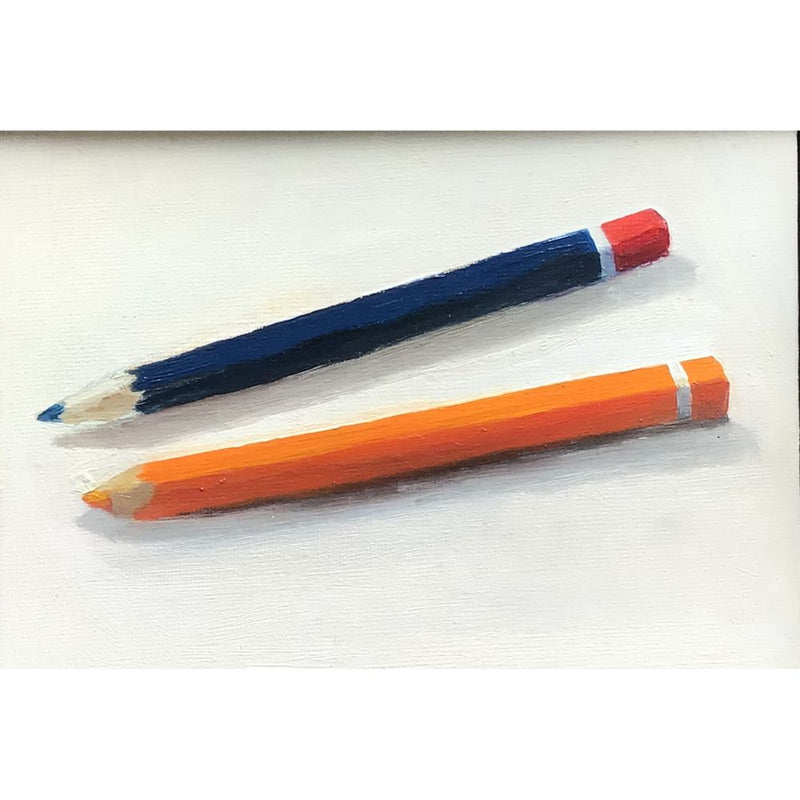 Pencils, Oil Painting, Framed