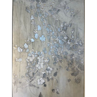 'Silver Weeds' Framed Painting On Board