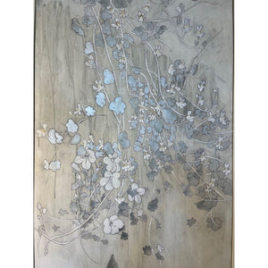 'Silver Weeds' Framed Painting On Board