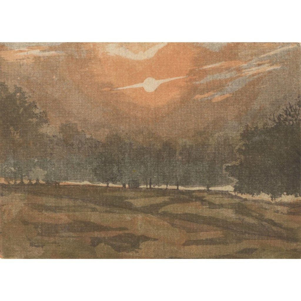 'Brockwell At Dawn/Another World' Etching, Unframed